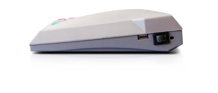 POS-терминал LPOS-PC64/LPOS-PC64-FP серого цвета. Вид с правого бока