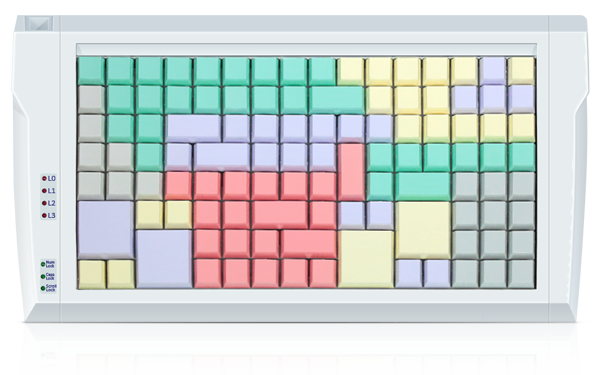 LPOS-128 keyboard in grey
