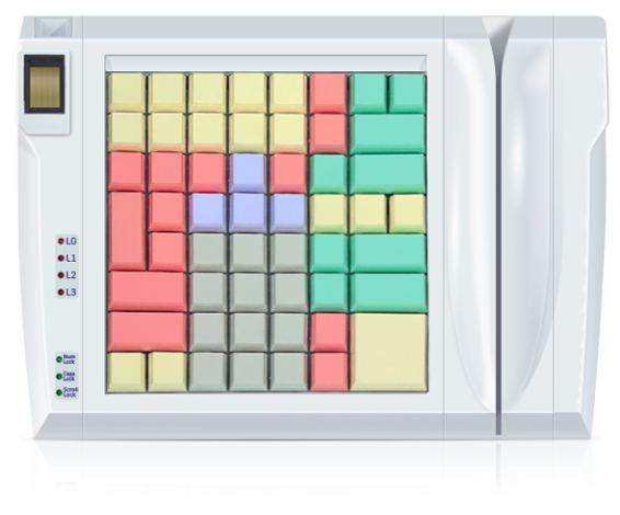 Клавиатура LPOS-II-064 со сканером отпечатков пальцев и считывателем карт