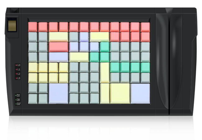 Клавиатура LPOS-II-96 со сканером отпечатков пальцев и считывателем карт